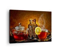 Quadro su Tela 70x50cm Asia tè sapore salute Stampe Immagini Quadri Murale