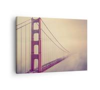 Quadro su Tela 70x50cm Bridge autostrada infrastrutture Stampe Immagini Murale