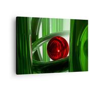 Quadro su Tela 70x50cm Computer grafica 3d moderno composizione Stampe Murale