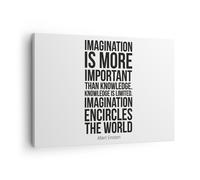 Quadro su Tela Einstein Maxim Immaginazione Stampe da Parete 70x50cm Quadri Moderni Soggiorno Camera da Letto Cucina 1 pezzo Piccoli Decorazione Murale Wall Art Canvas Grafica Immagini AA70x50-4178