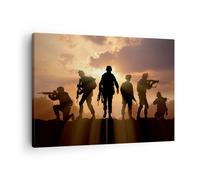 Quadro su Tela Esercito Armi Sole militare Stampe da Parete 70x50cm Quadri Moderni Soggiorno Camera da Letto Cucina 1 pezzo Piccoli Decorazione Murale Wall Art Canvas Grafica Immagini AA70x50-2962
