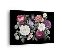 Quadro su Tela 70x50cm Fiori Bouquet Composizione Stampe Immagini Quadri Murale