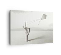 Quadro su Tela 70x50cm Moderno Mano Aquilone Stampe Immagini Quadri Murale