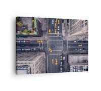 Quadro su Tela 70x50cm New York street Stampe Immagini Quadri Moderni Murale