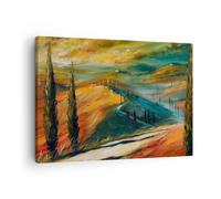 Quadro su Tela 70x50cm Paesaggio Toscana Viaggi Stampe Immagini Quadri Murale