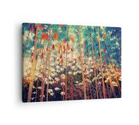 Quadro su Tela 70x50cm Piante Tropicali Arancioni Stampe Immagini Quadri Murale