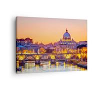 Quadro su Tela Roma italia basilica storia Stampe da Parete 70x50cm Quadri Moderni Soggiorno Camera da Letto Cucina 1 pezzo Piccoli Decorazione Murale Wall Art Canvas Grafica Immagini AA70x50-2704