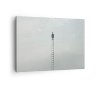 Quadro su Tela 70x50cm Scala Cielo Simbolo Stampe Immagini Quadri Moderni Murale