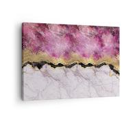 Quadro su Tela 70x50cm Sfondo rosa dorato Stampe Immagini Quadri Moderni Murale