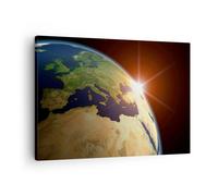 Quadro su Tela 70x50cm Terra galassia globo terre Stampe Immagini Quadri Murale