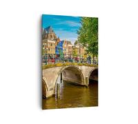 Quadro su Tela 80x120cm Amsterdam archi architettura costruzione Stampe Murale