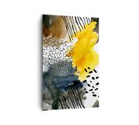 Quadro su Tela 80x120cm Astrazione Motivi Macchie Stampe Immagini Quadri Murale