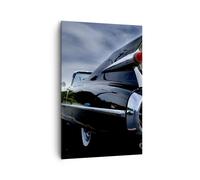 Quadro su Tela 80x120cm Automobile Retro Cielo Stampe Immagini Quadri Murale