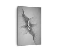 Quadro su Tela Verticale 80x120cm Stampe da Parete Bacio amore coppia Grandi Decorazione Murale Camera da Letto Cucina 1 pezzo Quadri Moderni Soggiorno Grafica Immagini Wall Art Canvas PA80x120-4967