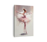 Quadri Moderni Soggiorno Ballerina Ragazza Pezzo Quadro su Tela Verticale 80x120cm Stampe da Parete Camera da Letto Cucina 1 pezzo Wall Art Canvas Grandi Decorazione Murale Immagini PA80x120-6174