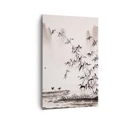 Quadro su Tela 80x120cm bambù nero Cina Stampe Immagini Quadri Moderni Murale