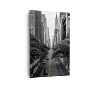Quadri Moderni Soggiorno Broadway New York Quadro su Tela Verticale 80x120cm Stampe da Parete Camera da Letto Cucina 1 pezzo Wall Art Canvas Grandi Decorazione Murale Grafica Immagini PA80x120-5184