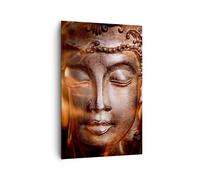 Quadro su Tela 80x120cm Buddha statua mistero Stampe Immagini Quadri Murale