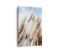 Quadro su Tela 80x120cm Canna Cielo Boho Stampe Immagini Quadri Moderni Murale
