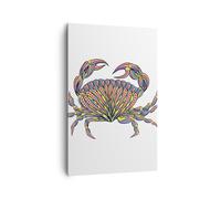 Quadro su Tela 80x120cm cibo illustrazione natura coperture Stampe Murale