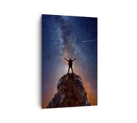Quadro su Tela 80x120cm Cosmo scala uomo Stampe Immagini Quadri Moderni Murale