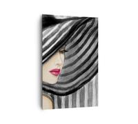 Quadro su Tela 80x120cm donna stile moda Stampe Immagini Quadri Moderni Murale
