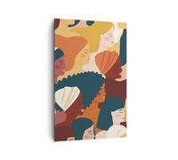 Quadro su Tela 80x120cm Donne multiculturalismo moderno Stampe Immagini Murale