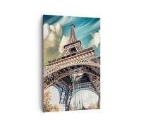 Quadro su Tela 80x120cm Eiffel ingegneria europa francia Stampe Immagini Murale