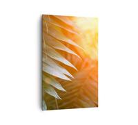Quadro su Tela 80x120cm Esotico Foglie Alba Stampe Immagini Quadri Murale