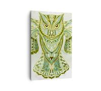 Quadro su Tela 80x120cm Gufo ali fauna grafica Stampe Immagini Quadri Murale