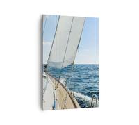 Quadro su Tela 80x120cm mare crociera vela Stampe Immagini Quadri Moderni Murale