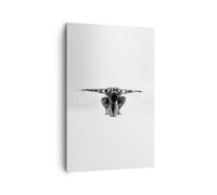 Quadro su Tela 80x120cm Modello corpo muscoli tatuaggio Stampe Immagini Murale