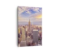 Quadro su Tela Verticale 80x120cm Stampe da Parete New York città Grandi Decorazione Murale Camera da Letto Cucina 1 pezzo Quadri Moderni Soggiorno Grafica Immagini Wall Art Canvas PA80x120-3638