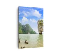 Quadro su Tela 80x120cm Pietra Spiaggia Paesaggio Stampe Immagini Quadri Murale