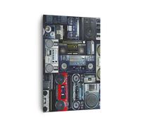 Quadro su Tela 80x120cm ricevitore radio Stampe Immagini Quadri Moderni Murale