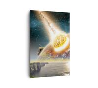 Quadro su Tela 80x120cm Spazio terra pianeta cometa Stampe Immagini Murale