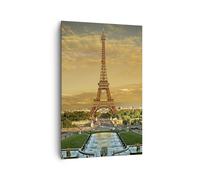 Quadro su Tela 80x120cm Torre Eiffel Francia Parigi Stampe Immagini Murale