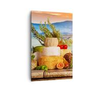 Quadro su Tela 80x120cm Toscana formaggio frutta italia Stampe Immagini Murale