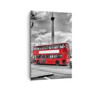 Quadro su Tela 80x120cm Trafalgar square taxi londra Stampe Immagini Murale