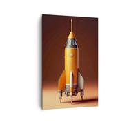 Quadro su Tela 80x120cm Un Razzo Spaziale Matita Scienza Stampe Immagini Murale