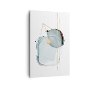 Quadro su Tela 80x120cm Una Goccia D'Acqua Astrazione Minimalismo Stampe Murale