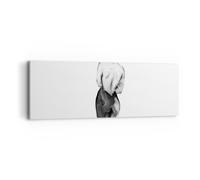 Quadro su Tela 90x30cm Acquarello donna nudità Stampe Immagini Quadri Murale