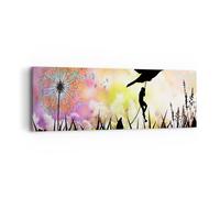 Quadro su Tela 90x30cm artistica carattere nuvola fiore Stampe Immagini Murale