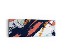 Quadro su Tela 90x30cm Astrazione Graffiti Moderno Stampe Immagini Quadri Murale