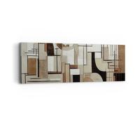 Quadro su Tela Astrazione Pezzo Forme Stampe da Parete 90x30cm Quadri Moderni Soggiorno Camera da Letto Cucina 1 pezzo Piccoli Decorazione Murale Wall Art Canvas Grafica Immagini AB90x30-5645