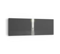 Quadro su Tela 90x30cm Cancello Uomo Luce Stampe Immagini Quadri Moderni Murale