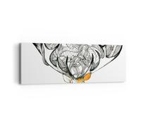 Quadro su Tela 90x30cm Caro Selvaggio floreale foresta Stampe Immagini Murale