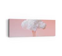 Quadro su Tela 90x30cm Cloud gambe surrealismo Stampe Immagini Quadri Murale