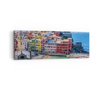 Quadro su Tela 90x30cm Colori Edifici Italia Stampe Immagini Quadri Murale
