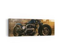 Quadro su Tela 90x30cm Harley-Davidson moto motore Stampe Immagini Quadri Murale